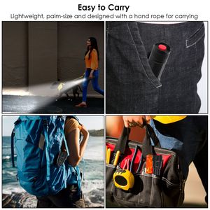 ไฟฉายพกพาแบบชาร์จซ้ำได้ ซูมได้ ทำจากอลูมิเนียมอัลลอยด์ พร้อมหลอดไฟ LED - Product Image 6