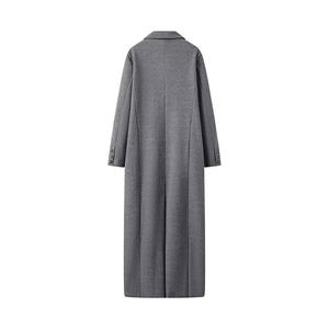 Abrigo Largo de Lana para Mujer Talla Grande, Invierno, Manga Larga, Cuello en V, Estampado, Ropa Exterior Formal, Forrado de Piel - Product Image 2
