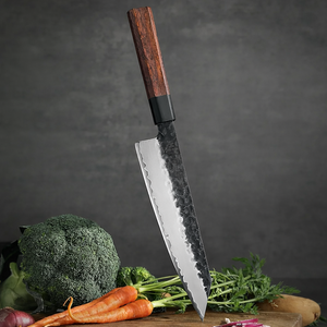 Cuchillos de Chef Premium Hechos a Mano por Edge Master Manufacture, Personalizables, Hoja de Acero al Carbono OEM, Mango de Madera, Aptos para Lavavajillas - Product Image 3