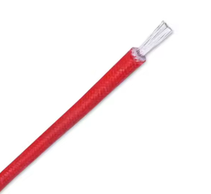 Fil en silicone résistant aux hautes températures 300 ° Câble en cuivre souple, fibre de verre tressée, isolé, pour élément chauffant de plancher chauffant - Product Image 4