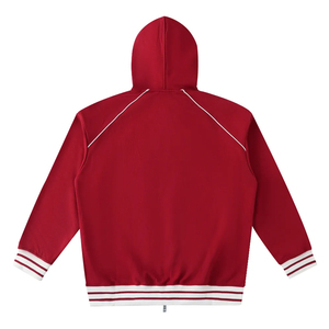 Trendy <b>Men's</b> Heavyweight Cotton Hoodie Custom <b>Zipper</b> <b>Cardigan</b> Solid Pattern Versatile Sweatshirt for Winter Printed Logo - Product Image 6