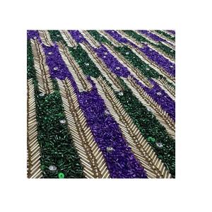 Tela de Encaje Francés con Cuentas Hechas a Mano, Exquisita, para Vestidos de Novia o de Noche, Disponible a Buen Precio - Product Image 1