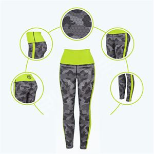 กางเกงเลกกิ้งสำหรับเล่นโยคะเอวสูงแห้งเร็วกางเกงเลกกิ้งเอวสูงไร้รอยต่อน้ำหนักเบา - Product Image 1