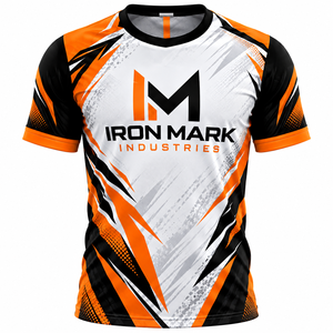 Camiseta Deportiva Personalizada Iron Mark para Hombre, Sublimada, de Poliéster, Transpirable, Manga Corta, Uniforme de Equipo, Servicio OEM, Fusión sin Costuras - Product Image 2