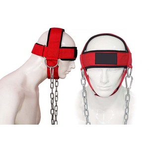 Harnais de tête réglable en cuir de vachette rembourré 4MM 3MM antidérapant, harnais de cou personnalisé pour l'haltérophilie, l'entraînement de force, la gym et le fitness - Product Image 2