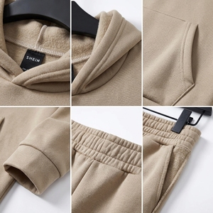 Conjunto Deportivo Informal de Invierno para Hombre con Capucha y Logotipo Personalizado, 2 Piezas, Ropa Deportiva al por Mayor, 100% Algodón, Ecológico y Transpirable - Product Image 5