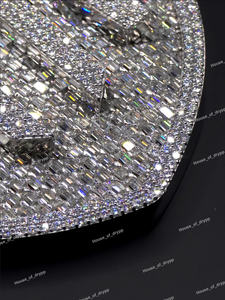 จี้เพชรโมอิสซาไนต์แบบกำหนดเอง ประดับเพชรเต็มตัว เงินแท้ 925 เครื่องประดับฮิปฮอปสุดหรู สำหรับผู้ชายและผู้หญิง - Product Image 4