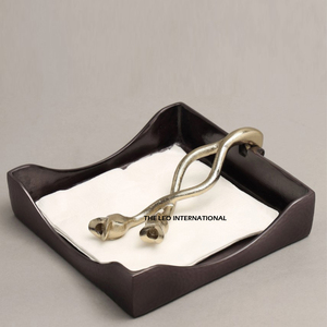 Aluminum And Marble Napkin <b>Paper</b> Holder Customized Size And Shape Napkin Holder For <b>Kitchen</b> And Bathroom Use - Product Image 4