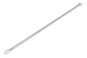 Pulsera de eslabones cubanos de moissanita de 6 mm para hombre y mujer, joyería de lujo estilo hip hop con incrustaciones, brazalete de lujo hecho de oro macizo de 14k - Product Image 6
