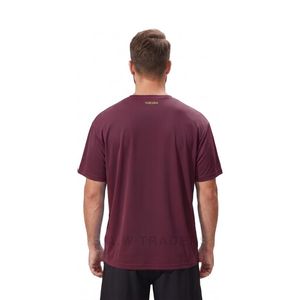 Camiseta Deportiva para Hombre Color Granate, Tejido de Secado Rápido, Transpirable, Manga Corta, para Entrenamiento de Fisicoculturismo - Product Image 2