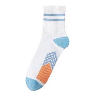 Calcetines deportivos antibacterianos con patrones geométricos de algodón transpirable de alta calidad y logotipo personalizado ODM para hombres y mujeres - Product Image 5