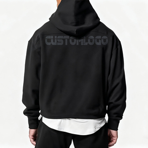 Sudadera con capucha moderna para hombre, corte holgado, ropa personalizada, ropa de marca privada, sudadera con capucha elegante para hombre - Product Image 2