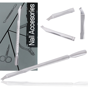 Grattoir à ongles professionnel double embout, pousse-cuticules en gros fabriqué au Pakistan, outil de nettoyage pour le retrait du vernis gel et l'acrylique - Product Image 3