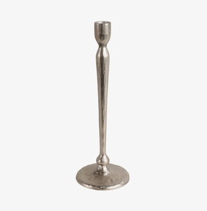 Wholesale <b>Tall</b> Silver Metal Taper Candle Holder Textured Finish Modern Candlestick Stand <b>Table</b> Centerpiece Wedding Home Decor - Product Image 3