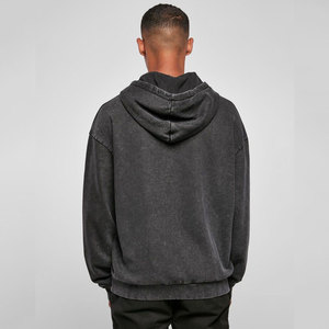 Sudadera con Capucha de Alta Calidad, Estilo Vintage, Lavado Ácido, Diseño Personalizado, Unisex, Sudadera Básica de Algodón - Product Image 3