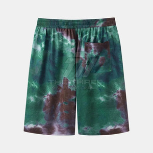 Shorts tie-dye pour hommes, streetwear, soldes, haute qualité, matière durable, en vente - Product Image 2