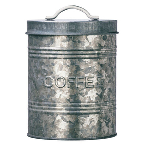 Juego de 3 Recipientes Decorativos para Café, Té y Azúcar, Recipientes de Metal para Cocina con Acabado Galvanizado, Más Vendidos - Product Image 1