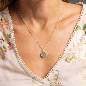 Aquamarine Gold Plated Sterling Silver Handmade Drop <b>Earrings</b> Wedding Engagement Trendy Natural Stone Certified Matching Set - Product Image 5