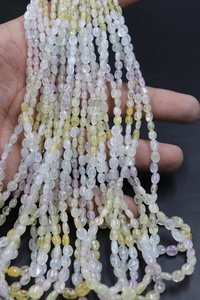 Multi Sapphire Smooth Oval Shape 2x4-4x6mm 17 Inches <b>Stone</b> Beads Elegant Beaded Jewellery - Product Image 3