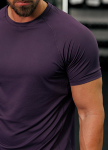 Camiseta de Lujo para Hombre, Corte Regular, Manga Corta, Mezcla de Poliéster/Algodón, Diseño Liso, Transpirable, Antipilling, Tejido de Punto de 200g - Product Image 4