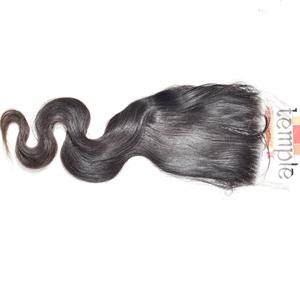 Extensiones de Cabello Humano Natural Negro 100% Sin Procesar, Ondulado Profundo, Cabello de Templo Indio, Cierre 5x5, para Mujer, de Proveedores - Product Image 1