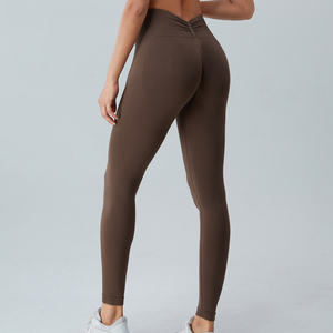 Pantalon de sport taille haute pour femme avec coutures à la taille, leggings de fitness compressifs et extensibles, pantalon de danse et de yoga athlétique - Product Image 5