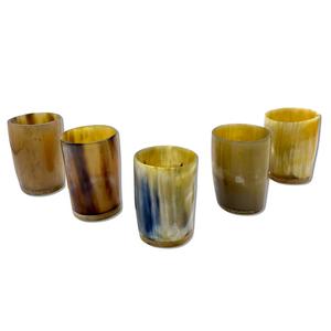 Verres à shot en corne naturelle, verres à vodka, verres à tequila, mini-verres, cornes à boire en corne de buffle de style viking - Product Image 2