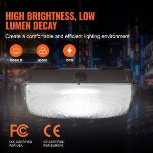 Lampada LED da Soffitto 150W, 16500LM, 5000K Luce Diurna, 31,5 x 31,5 cm, Montaggio a Superficie, Commerciale/Industriale, Certificata ETL - Product Image 3