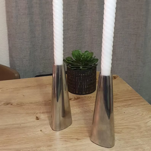 Élégant porte-bougie en acier inoxydable, décoration d'intérieur durable, porte-bougie en métal pour usage intérieur au meilleur prix - Product Image 1