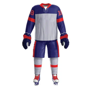 Uniforme de Hockey sobre Hielo de Alta Calidad 100% Poliéster para Hombre, Camisetas de Verano de Secado Rápido, Nombres y Números de Equipo Personalizados, Venta al Por Mayor - Product Image 4