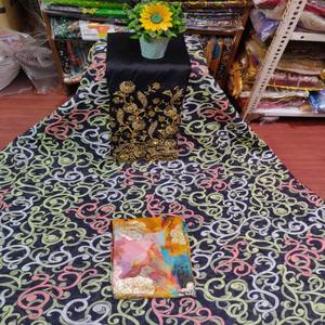 Tendance 2026 : Tissu Jacquard Paisley Imprimé Numérique et Voile Uni Dirac pour Robes Décontractées et de Cérémonie pour Filles - Product Image 1