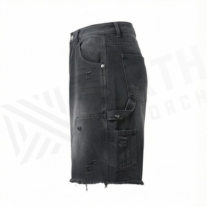 Shorts de Mezclilla Holgados para Mujer, Cintura Alta, Transpirables, Casuales, de Primera Calidad, Ropa de Calle de Verano, Moda para el Día a Día - Product Image 3