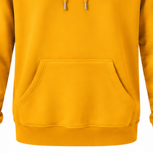 Men's Custom Amber Yellow Pullover <b>Hoodie</b> Fleece Sweatshirt Long Sleeve Regular Fit Drawstring Kangaroo Pocket Casual Streetwear - Product Image 5