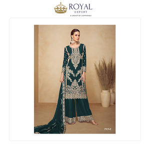 Nueva Colección de Trajes Pakistaníes de Diseñador, los Mejores Trajes de Viscosa y Seda Chinon para Fiestas y Festivales, con Bordados - Product Image 5