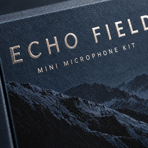 Kit de microphone ECHO Mini personnalisé, boîte d'emballage magnétique de style livre - Product Image 3