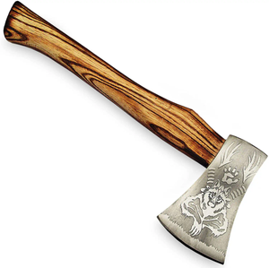 Cabeza de martillo de acero de alto carbono de alta calidad al por mayor con mango de madera de palisandro y revestimiento de cuero y agarre de cuero - Product Image 3