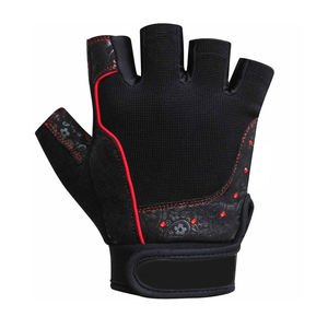 Guantes Deportivos de Medio Dedo de Cuero Duradero al por Mayor con Correa Ajustable para Levantamiento de Pesas, Deportes y Uso al Aire Libre - Unisex - Product Image 3