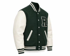 Chaqueta Varsity Unisex Ecológica de Lana de Secado Rápido con Cuello en V, Logotipo Bordado en la Parte Delantera, Patrón 3D, Mangas Completas y Cierre de Botones - Product Image 4