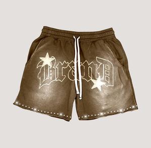 Conjunto de Camiseta sin Mangas y Pantalones Cortos de Felpa Francesa de Algodón, Diseño Personalizado de Última Moda, Fabricación en Fábrica, Impresión en Serigrafía - Product Image 3
