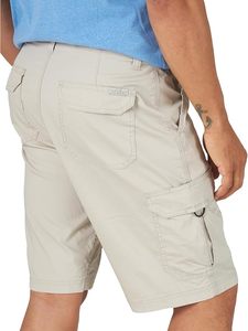 Shorts cargo kaki pour homme, taille mi-haute, en coton, décontractés, respirants, tissés, avec poches, pour l'été - Product Image 2