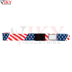 Bandages de protection des mains de qualité supérieure, design patriotique, élastiques, pour MMA, kickboxing et sports, bandages de boxe flexibles. - Product Image 3
