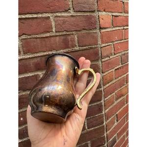 European Style <b>Antique</b> Copper Mug With Brass Handle Lacquer Coating Dishwasher <b>Safe</b> High Quality Mugs For Drinking Use Barware - Product Image 5