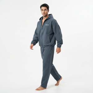 Chándal Deportivo para Hombre, 100% Poliéster, Ropa Deportiva para Correr, Fabricante y Proveedor Mayorista OEM ODM, Cierre Completo - Product Image 3