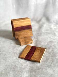 Luxury Resin Epoxy Wooden Coaster Set Elegant Acacia Wood Table Protectors for Everyday Use & Entertaining - Product Image 5