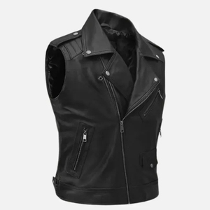 เสื้อกั๊กหนังสัมผัสนุ่ม สวมใส่สบาย พร้อมโลโก้สั่งทำพิเศษ สำหรับสไตล์ลำลอง แฟชั่นเลเยอร์ และการใช้งานในชีวิตประจำวัน - Product Image 3