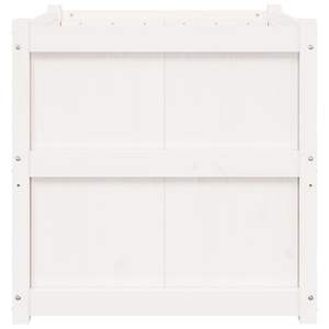 Jardinière en bois de pin massif blanc durable de 27,6 pouces, pots et jardinières pour fleurs - Product Image 5