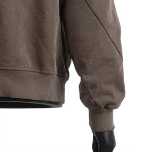 เสื้อฮู้ดดี้โอเวอร์ไซส์ QUICKSHOW OEM รุ่น Double Hood Streetwear Ninja Mask สำหรับผู้ชาย ผ้าหนา - Product Image 4