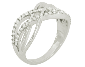 Anillo de Lujo con Amatistas en Racimo y Diseño Infinito, Chapado en Rodio sobre Plata de Ley 925, para Mujer, Regalo de Joyería - Product Image 2