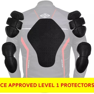 เสื้อแจ็คเก็ตมอเตอร์ไซค์ผู้ชาย Sapro สีดำแดง แขนยาว กันน้ำ ใส่ได้ทุกฤดู - Product Image 3
