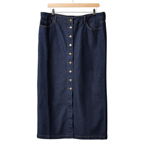 กระโปรงยีนส์ผู้หญิงไซส์ใหญ่ ตัวอย่างผ้าฟรี ขายส่ง ปรับแต่งได้ คุณภาพดีที่สุด - Product Image 3